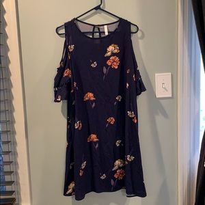 Blue floral dress